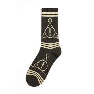 Panic! At The Disco Logo Crew Socks Black White Bioworld Men’s 10–13